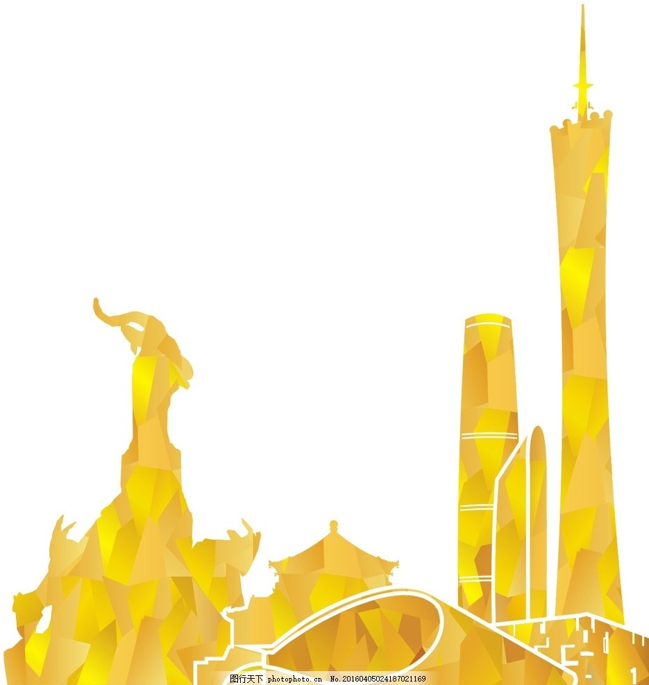 广州地标建筑简笔画内容图片展示