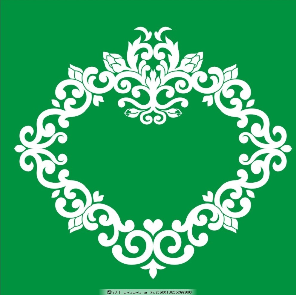 团花 圆形 花纹 花边 角花 底纹 矢量 欧式花 cdr 矢量抽象花边花纹