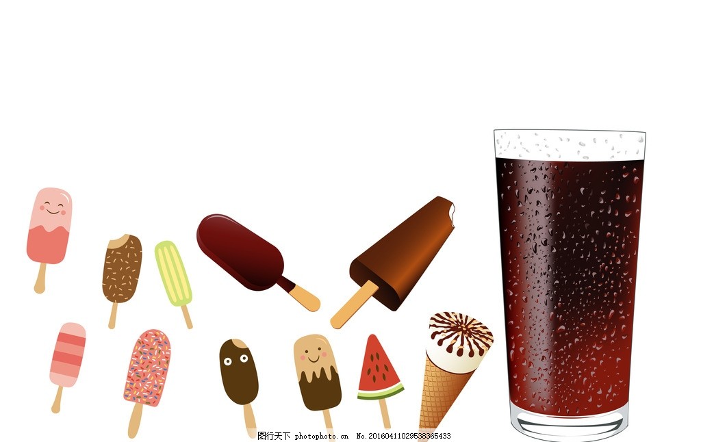 冰棒加可乐,西瓜冰棒 巧克力冰棒 笑脸冰棒 胚子