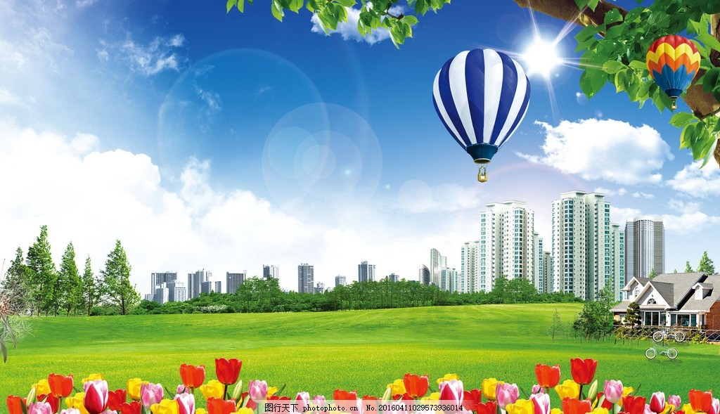 围挡地产商业广告,照片别墅广告商业地产地产花园别墅地产圆明园图片