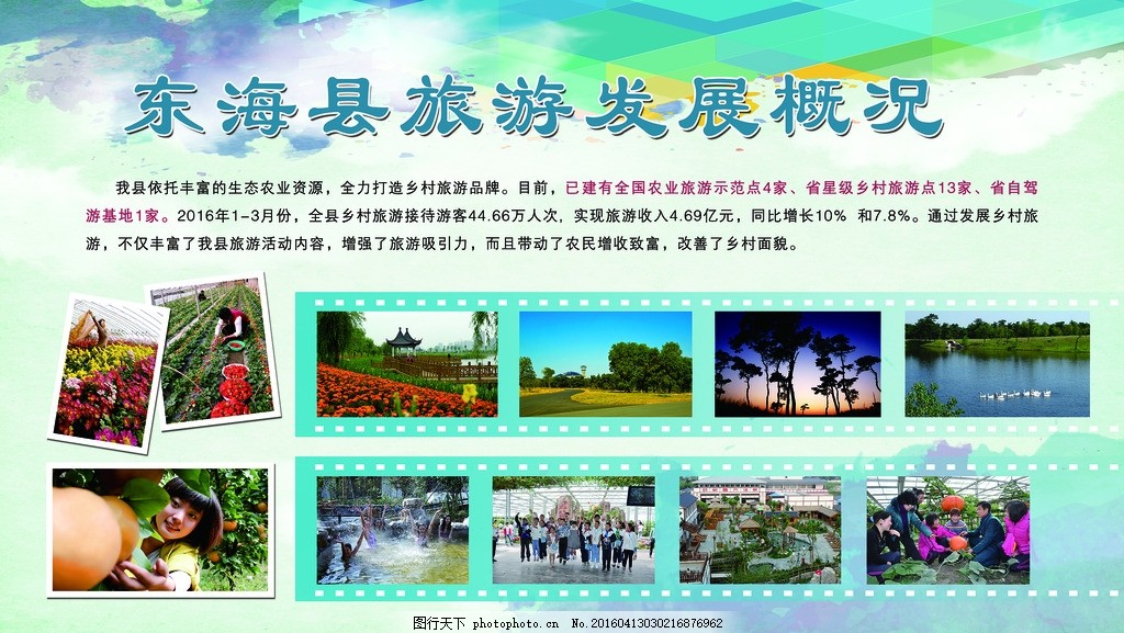 旅游局展板 宣传 简洁 排版-图行天下图库