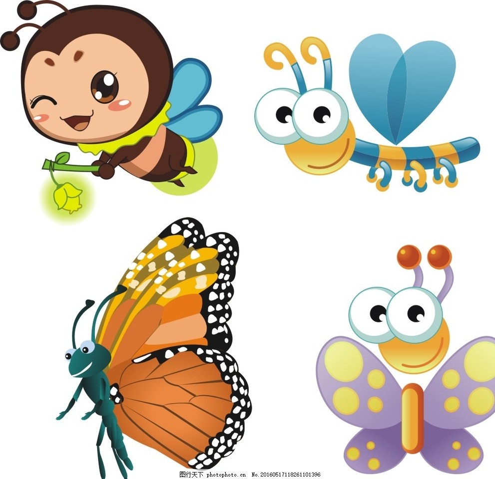 蝴蝶和蜜蜂猜成语_蜜蜂和蝴蝶卡通图片