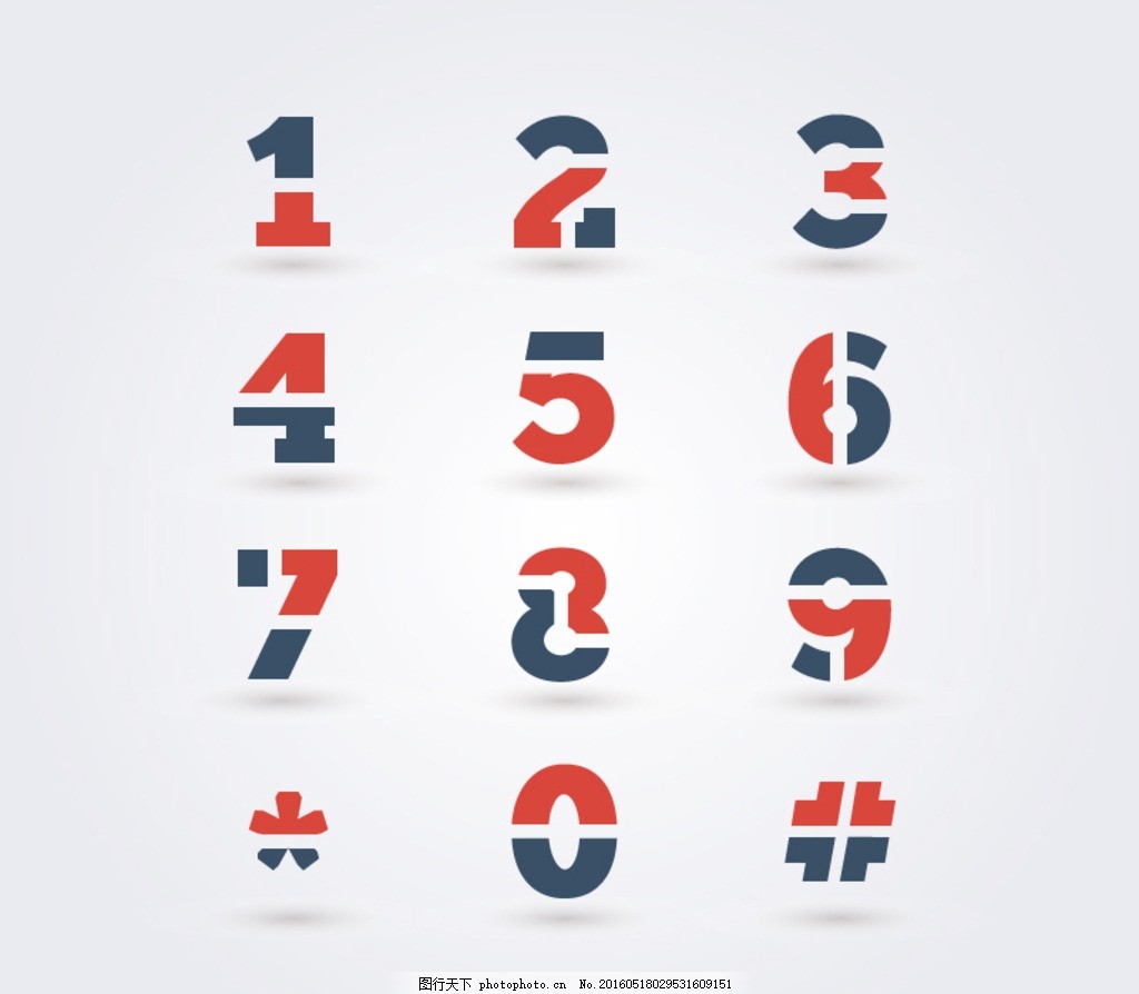 数字,矢量 数学 加减乘数 创意 创意数字 抽象 抽象数字-图行天下图库