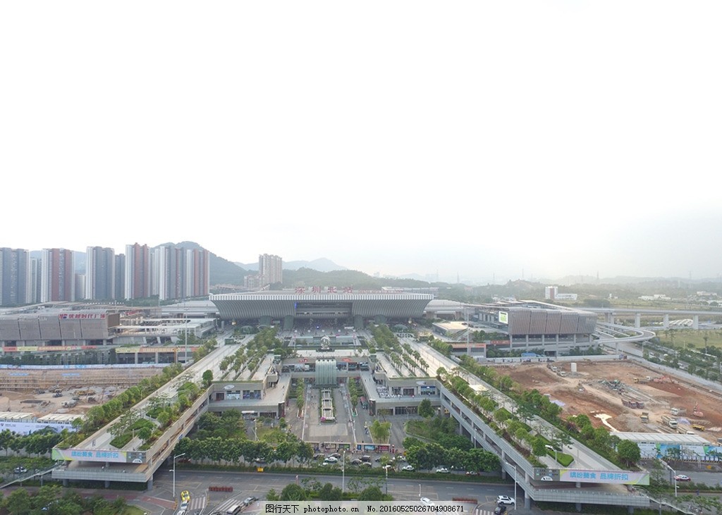 深圳北站航拍图片