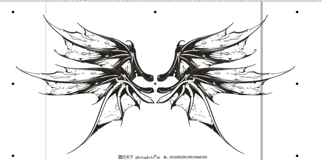 六翼恶魔翅膀 翅膀 六翼恶魔