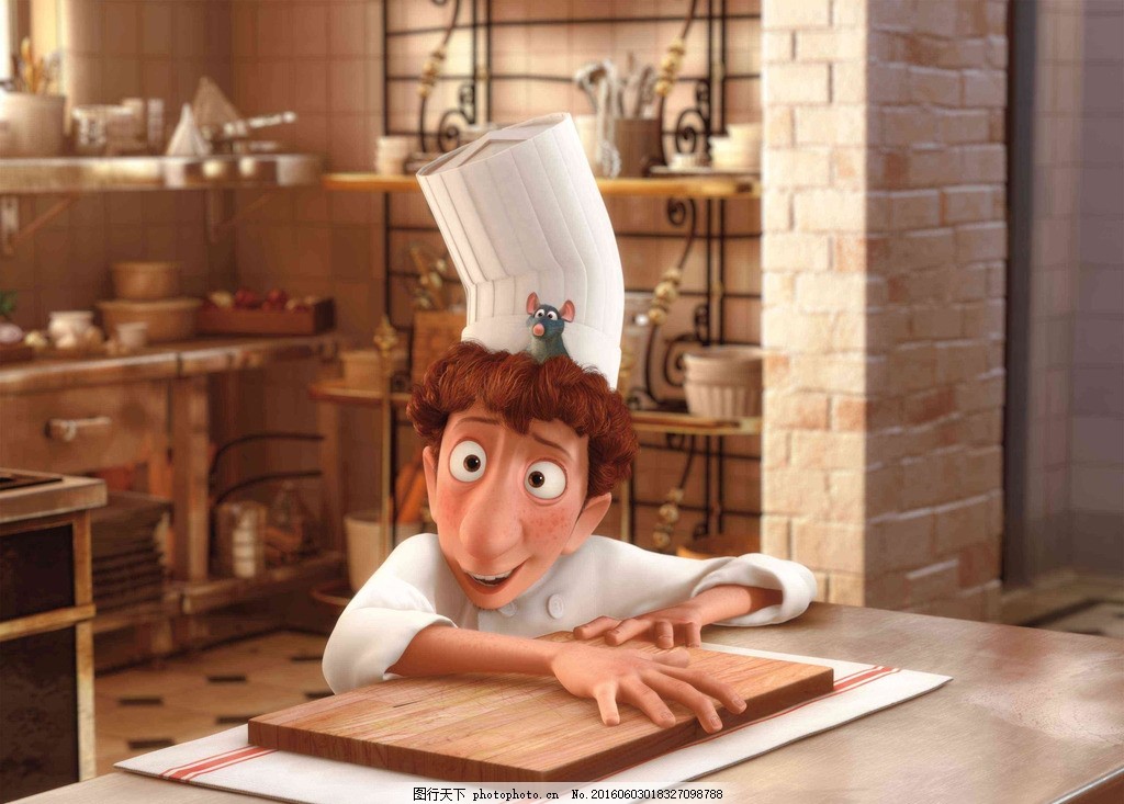 美食总动员,料理鼠王小鼠大厨老鼠雷米五星大厨-图行天下图库