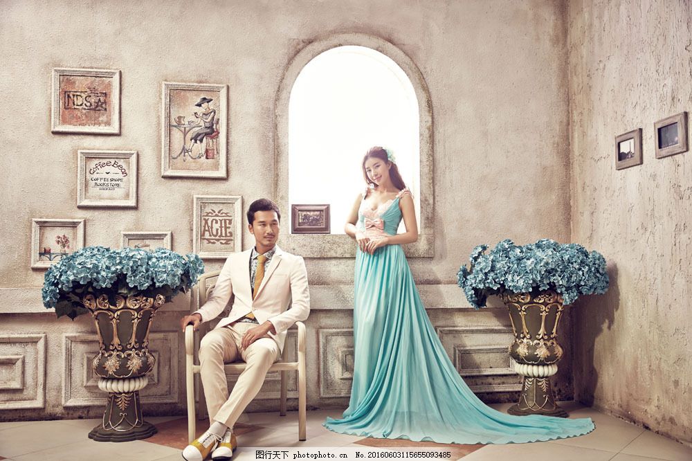 欧式复古婚纱摄影图片素材 新人情侣 婚纱情侣 帅哥美女 情侣新人