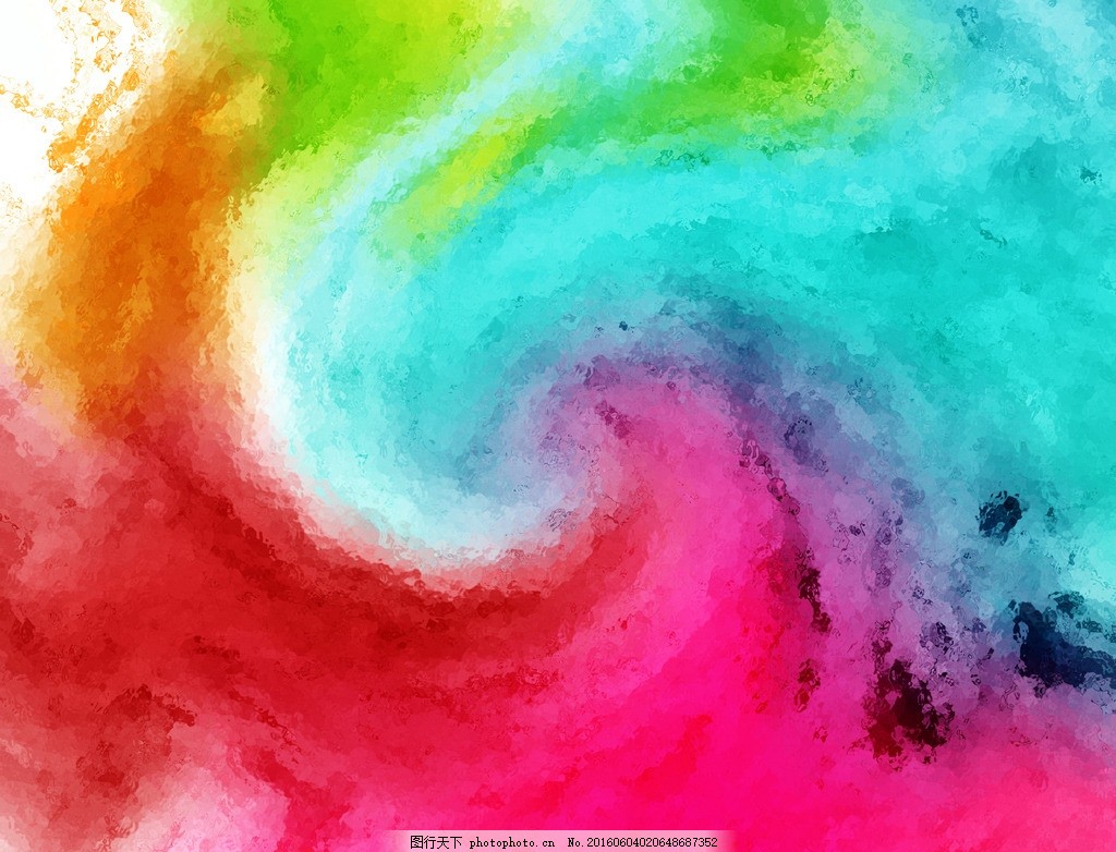 欧美抽象画,缤纷 色彩 七彩 彩绘 颜色 彩虹 装饰