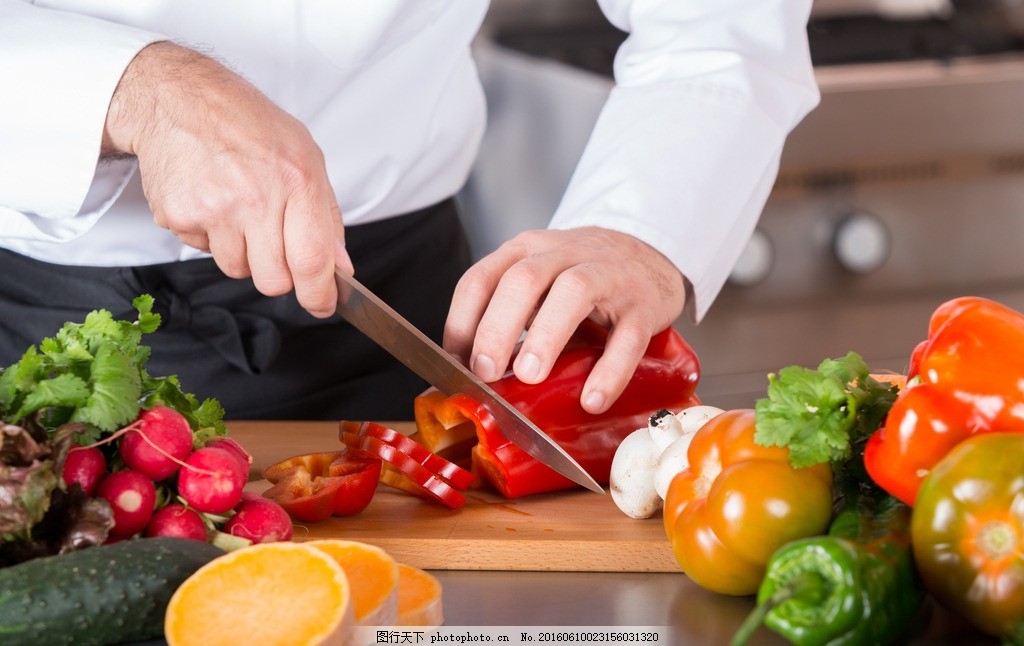 厨师切菜