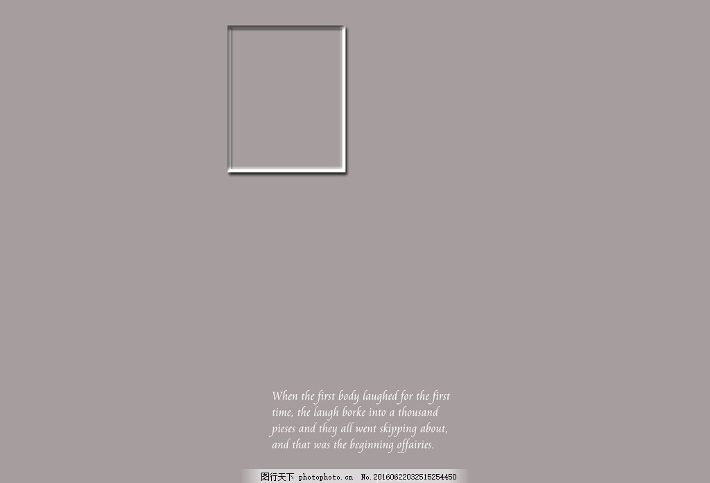 灰色创意婚纱照相册设计模板