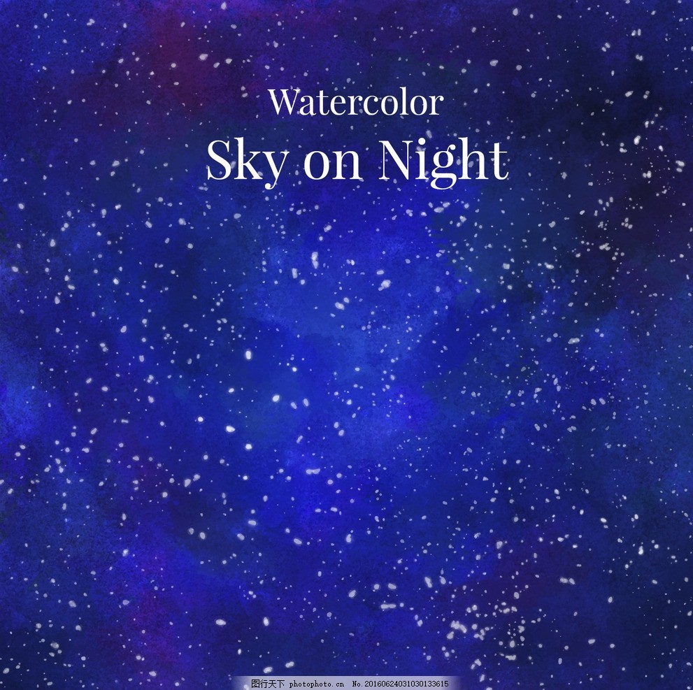 水彩星空背景 背景 水彩 手 天空 星星 月亮 可爱 晚上 夜晚 手绘图片