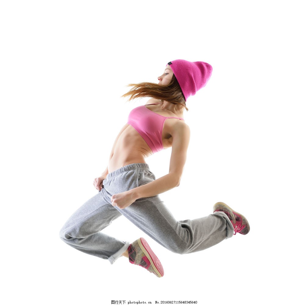 跳街舞的潮流女孩图片