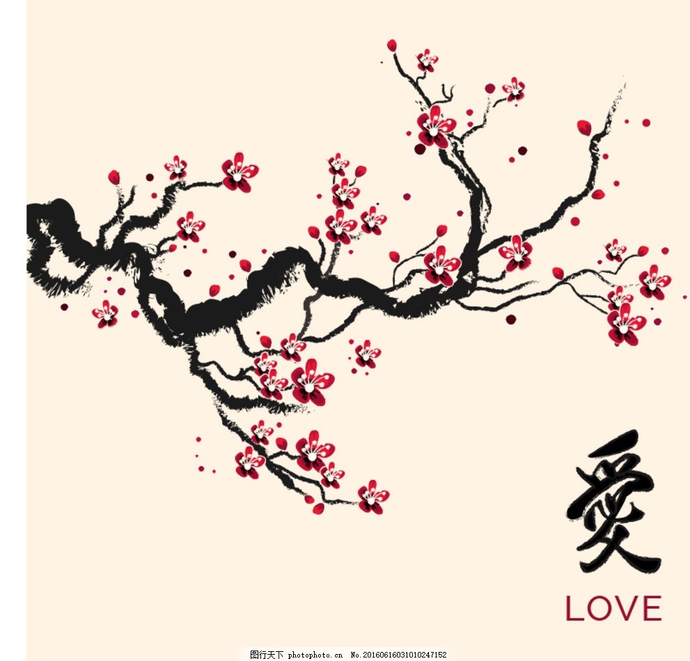 国画梅花图片 其他 其他 图行天下素材网