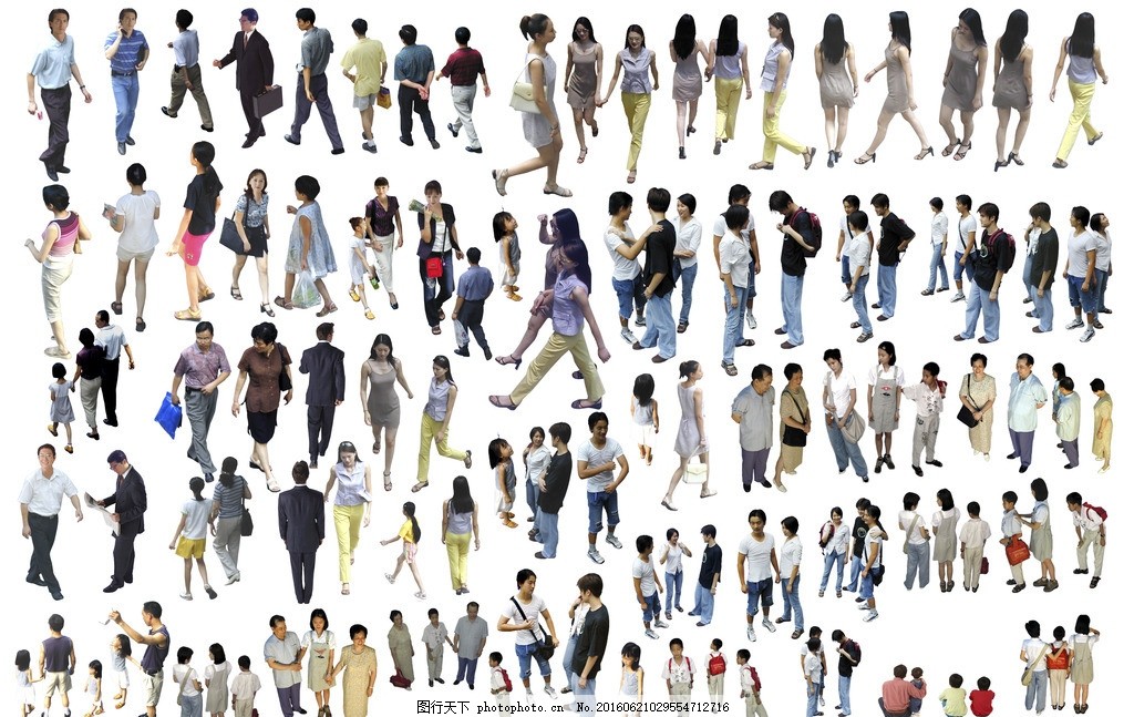 行人素材图片_其他_其他-图行天下素材网