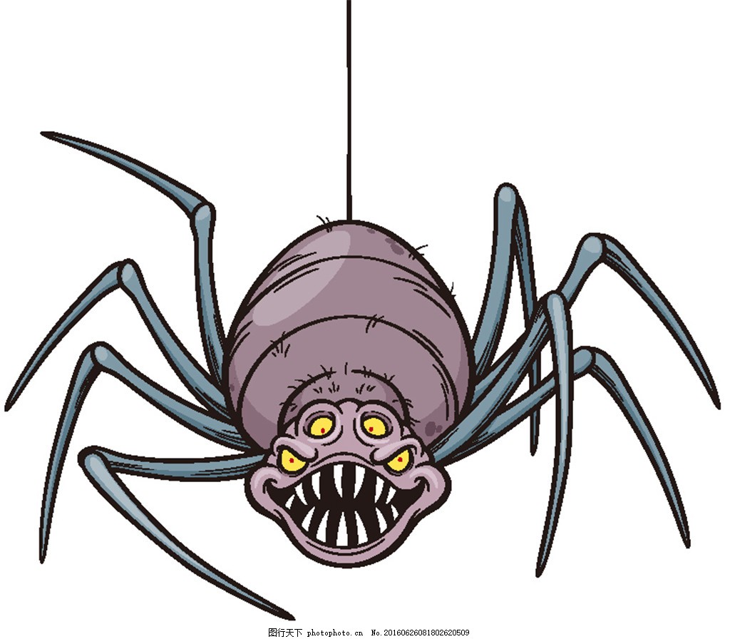 卡通蜘蛛手绘设计图__昆虫_生物世界_设计图库_昵图网nipic.com